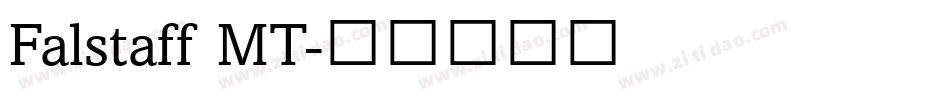 Falstaff MT字体转换